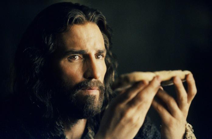 Un'immagine di Jim Caviziel nei panni di Gesù Cristo