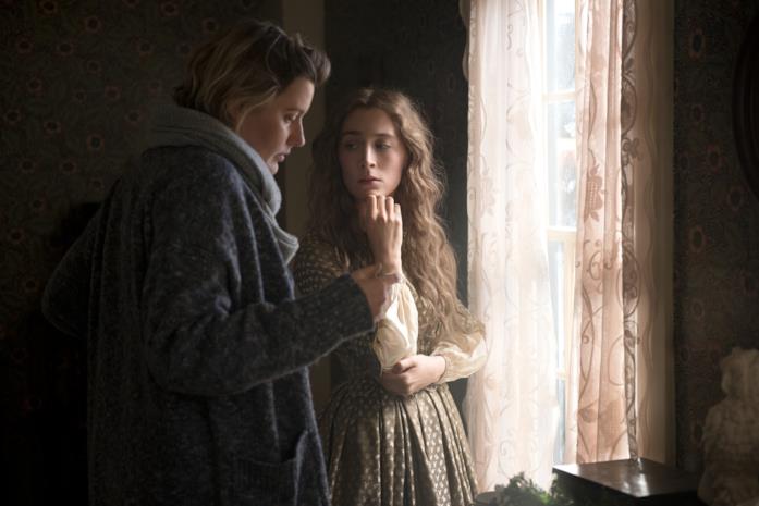 Greta Gerwig e Saoirse Ronan Greta Gerwig e Saoirse Ronan sul set