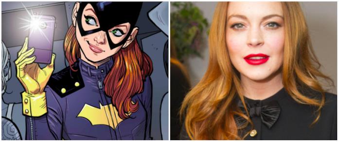 Batgirl e Linsday Lohan Collage tra Batgirl e Linsday Lohan