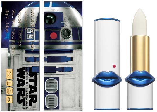 Rossetto R2-D2 Rossetto R2-D2 della collezione make up Pat McGrath x Star Wars