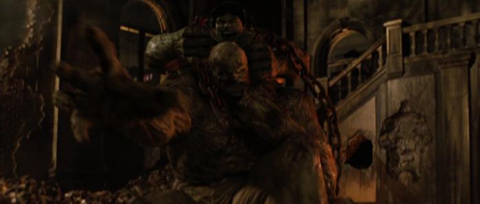 Hulk lotta contro Abominio, entrambi potenziati dal Siero Scontro finale con Abominio L'incredibile Hulk