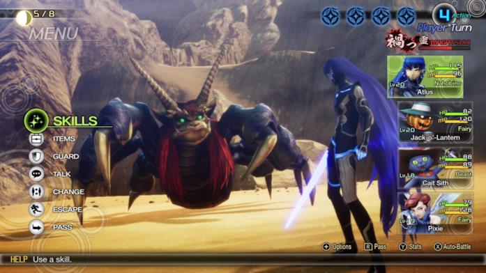 Shin Megami Tensei V combattimento Combat System Shin Megami Tensei