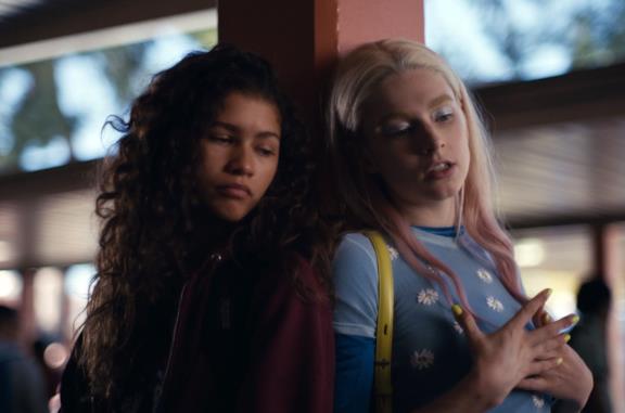 Zendaya e Hunter Schafer in Euphoria