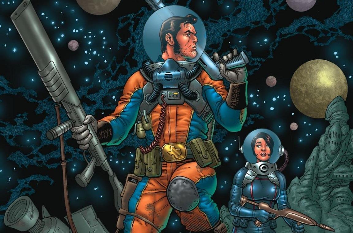 Una tavola del fumetto Fear Agent di Rick Remender