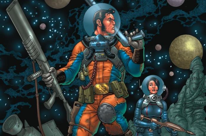 Una tavola del fumetto Fear Agent di Rick Remender