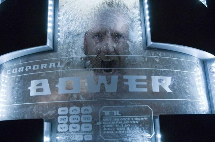 Ben Foster in una scena del film Pandorum - L'universo parallelo
