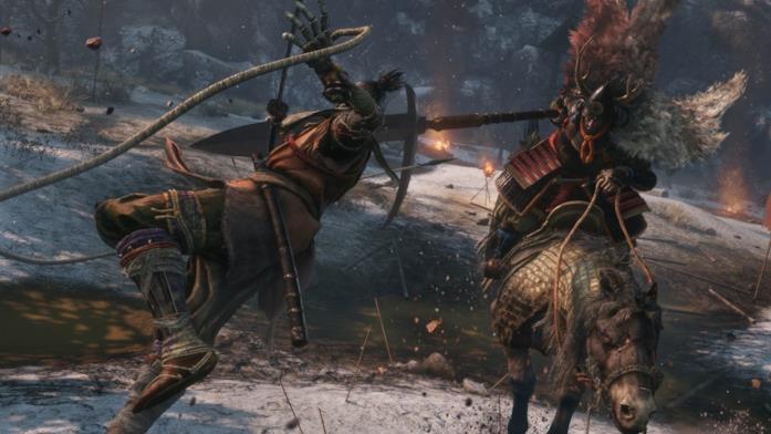 Sekiro Boss Fight Sekiro Cavaliere armato di lancia