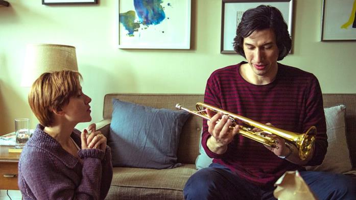 Una scena di Marriage Story con protagonisti Scarlett Johansson e Adam Driver