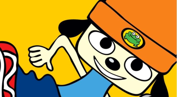 PaRappa the Rapper sorride