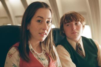 Alana e Gary in aereo