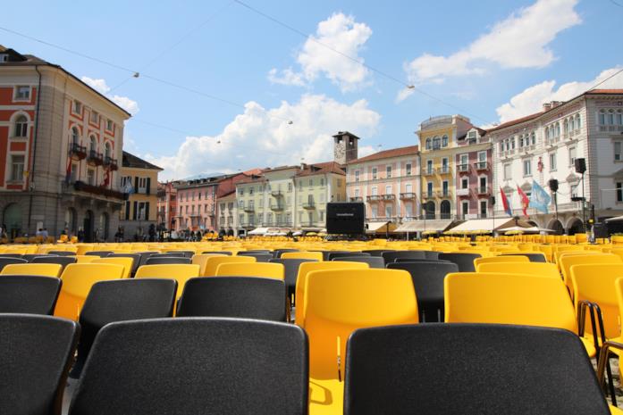 Festival di Locarno L'enorme proiettore del Festival di Locarno