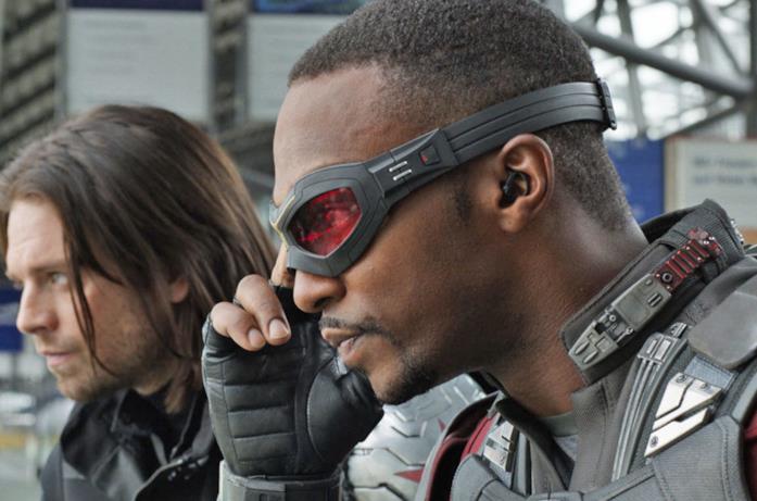 Anthony Mackie e Sebastian Stan in Civil War