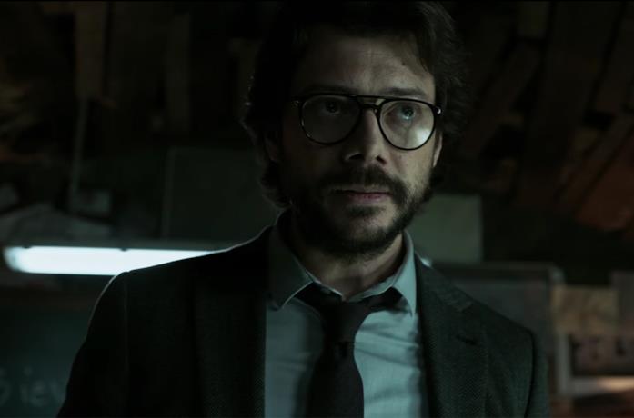 Alvaro Morte in La casa di carta