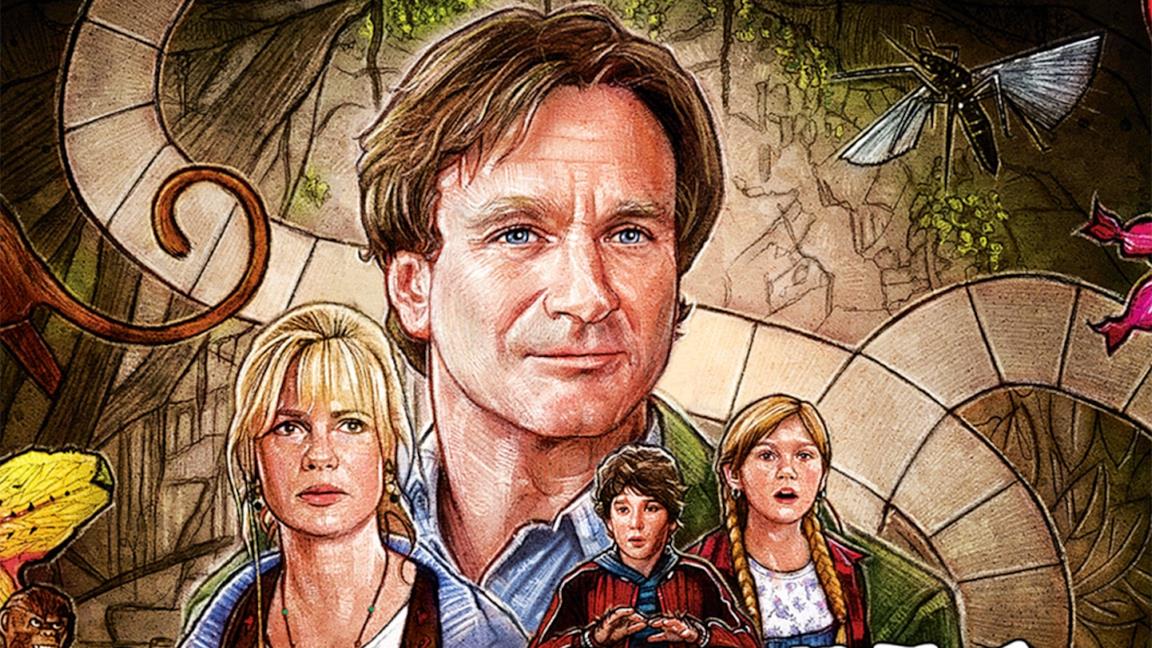 Un'immagine dei protagonisti di Jumanji nel poster del film
