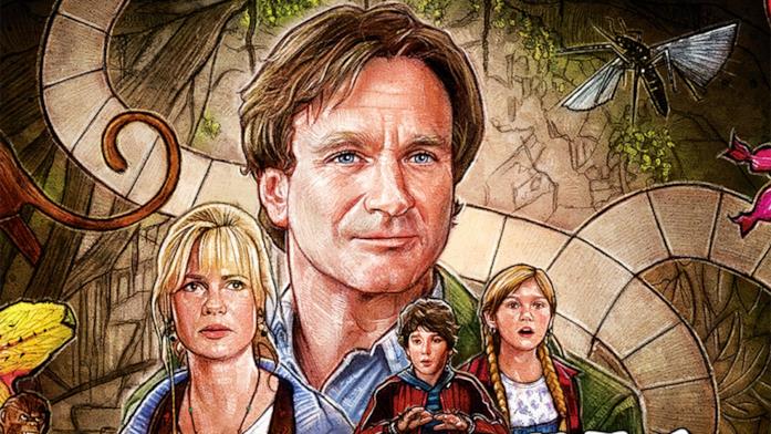 Un'immagine dei protagonisti di Jumanji nel poster del film