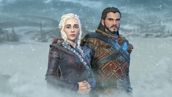 Daenerys Targaryen e Jon Snow in Game of Thrones: Beyond the Wall