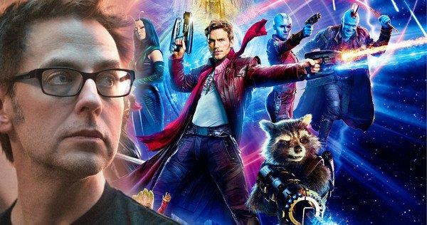 James Gunn e i suoi personaggi in un'immagine