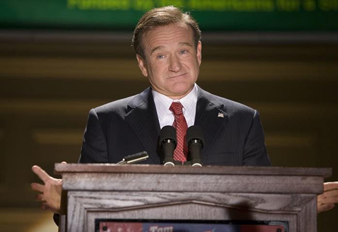 Robin Williams ha interpretato il protagonista de L'uomo dell'anno Un'immagine del film L'uomo dell'anno