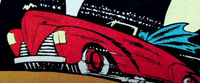 La Batmobile era rossa L'auto di Batman di colore rosso