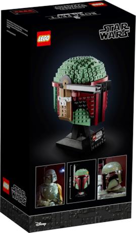 La confezione del casco LEGO di Boba Fett