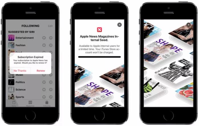 Apple News Magazines si è già rivelato in una beta di iOS 12.2 La splash page di Apple News Magazines in una beta di iOS 12.2