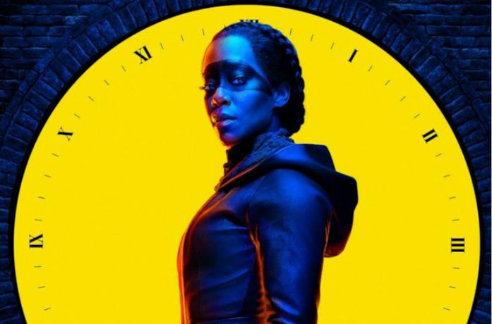 Un'immagine di Angela Abar nel poster di Watchmen