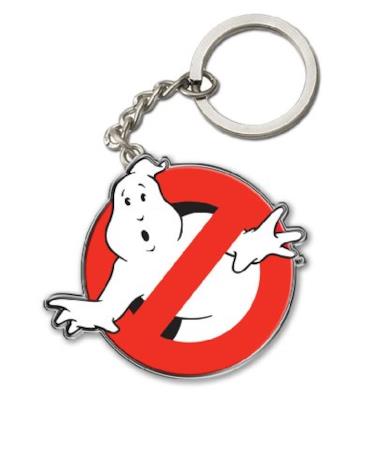 Portachiavi In Metallo con Logo Ghostbusters