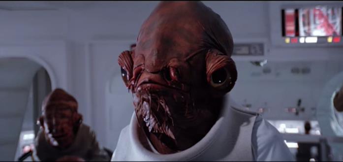 L'Ammiraglio Ackbar del Ritorno dello Jedi Ackbar, Ammiraglio ribelle del Ritorno dello Jedi