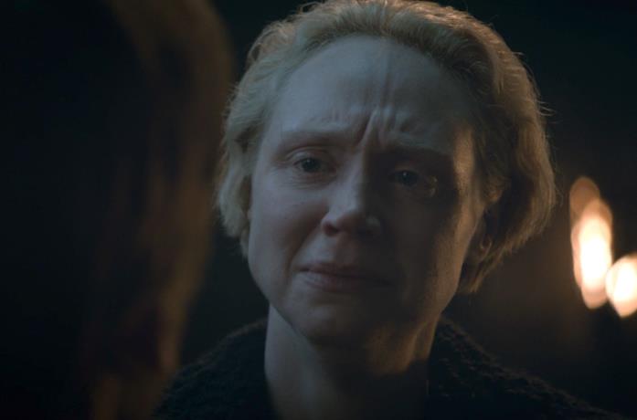 Gwendoline Christie piange in Game of Thrones 8x04