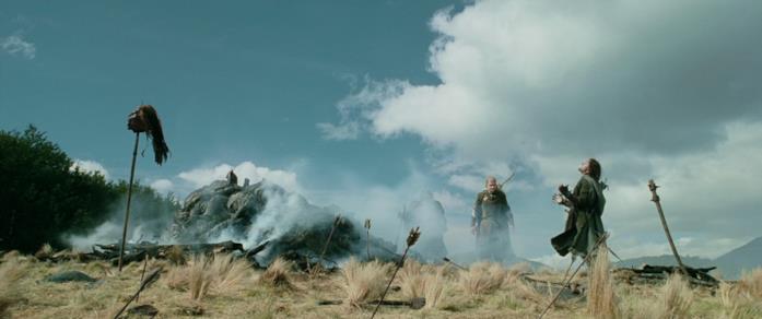 Le due Torri: Aragorn urla di dolore L'agonia di Aragorn nell'urlo di vero dolore di Viggo Mortersen