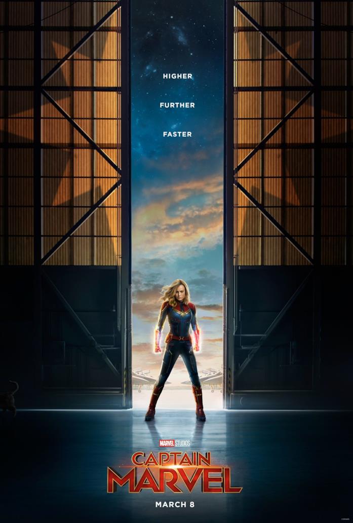 Il primo poster di Captain Marvel Il primo poster di Captain Marvel nasconde in basso a sinistra il gatto Goose