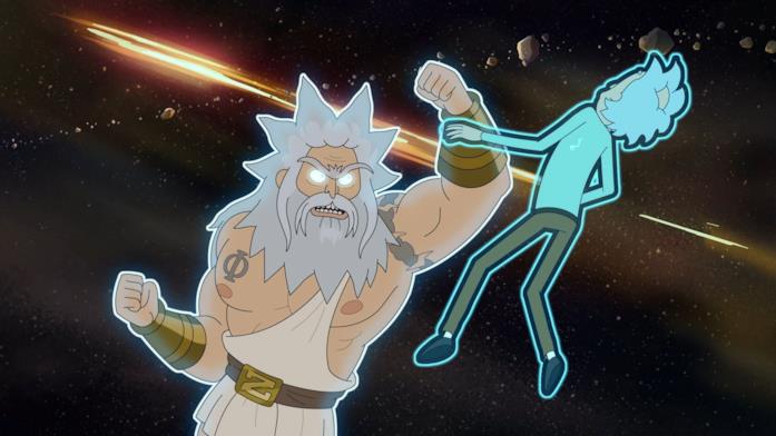 Una scena tratta da Rick and Morty Il nono episodio della quarta stagione di Rick and Morty