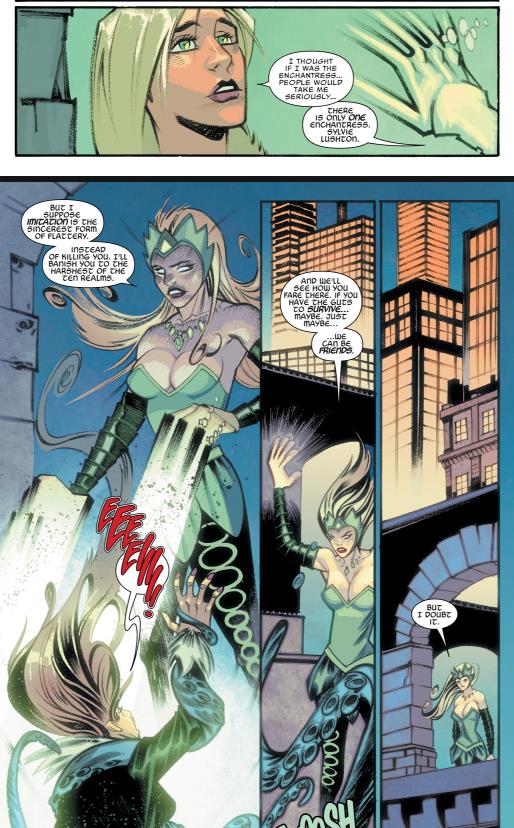 Le incantatrici di Marvel Comics Una tavola del fumetto Illuminati