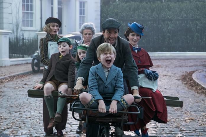 Mary Poppins e i Banks Mary Poppins, Jack e i Banks in bicicletta