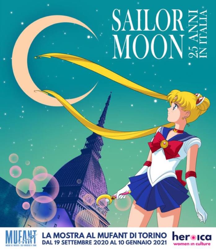 La locandina dell'evento dedicato a Sailor Moon al Mufant Sailor Moon al Mufant: al via l'evento per i 25 anni del personaggio