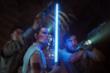 John Boyega, Daisy Ridley e Oscar Isaac in una scena di Star Wars: L'ascesa di Skywalker