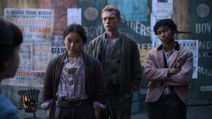 Gli Irregolari di Baker Street di Netflix Bea, Billy e Spike ne Gli Irregolari di Baker Street di Netflix
