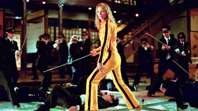 Uma Thurman in una scena del film Kill Bill - Volume 1