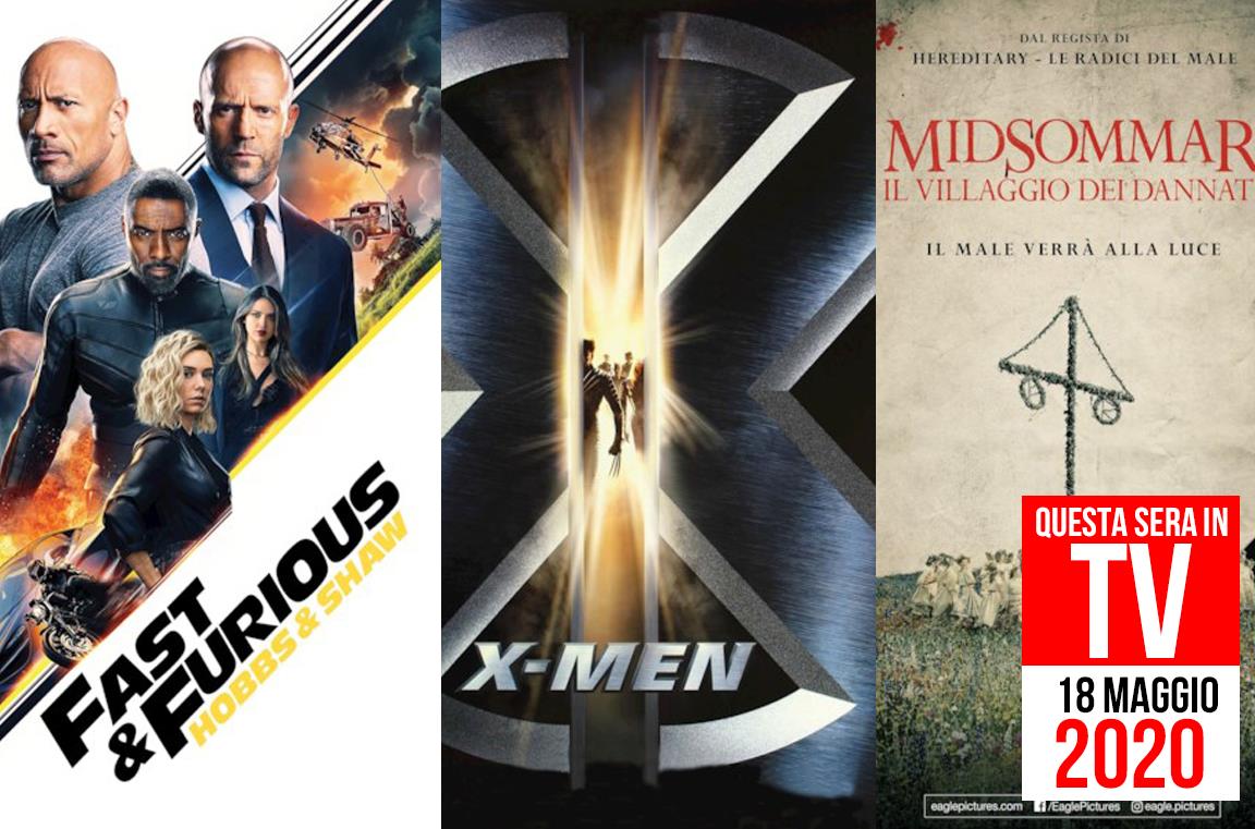 Film in TV stasera: 18 maggio 2020