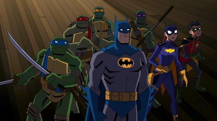 Batman e i suoi alleati insieme alle Tartarughe Ninja