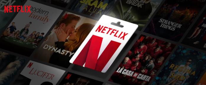 Le carte regalo Netflix sono acquistabili online e nei negozi fisici Immagine promozionale della Gift Card Netflix