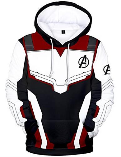 HUASON Bambini E Ragazzi Felpa con Cappuccio Avengers Endgame Superhero Quantum Realm Battle Jacket(S)