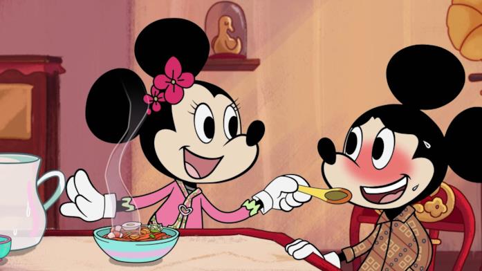Mickey go local Una scena di Mickey go local