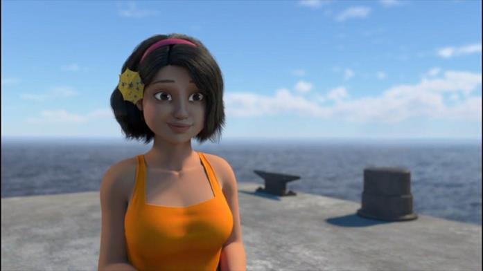 Sammy in Jurassic World - Nuove Avventure Una scena di Jurassic World - Nuove Avventure con Sammy