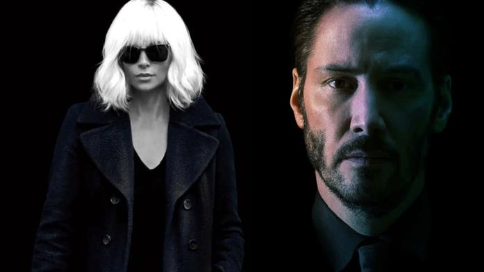 Charlize Theron e Keanu Reeves, icone action