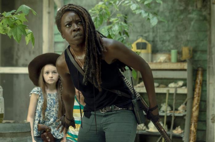 Michonne e Judith nella Stagione 10 di The Walking Dead