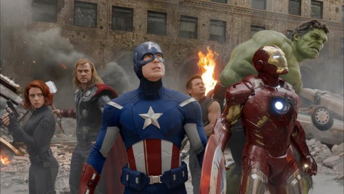 Un primo piano dei Vendicatori in The Avengers