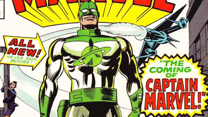 Il look originale di Captain Marvel Il look originale di Captain Marvel nei comics