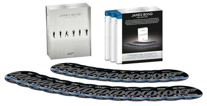 Il cofanetto James Bond Collection che racchiude tutti e 24 i film di 007