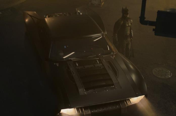 Una foto della nuova Batmobile